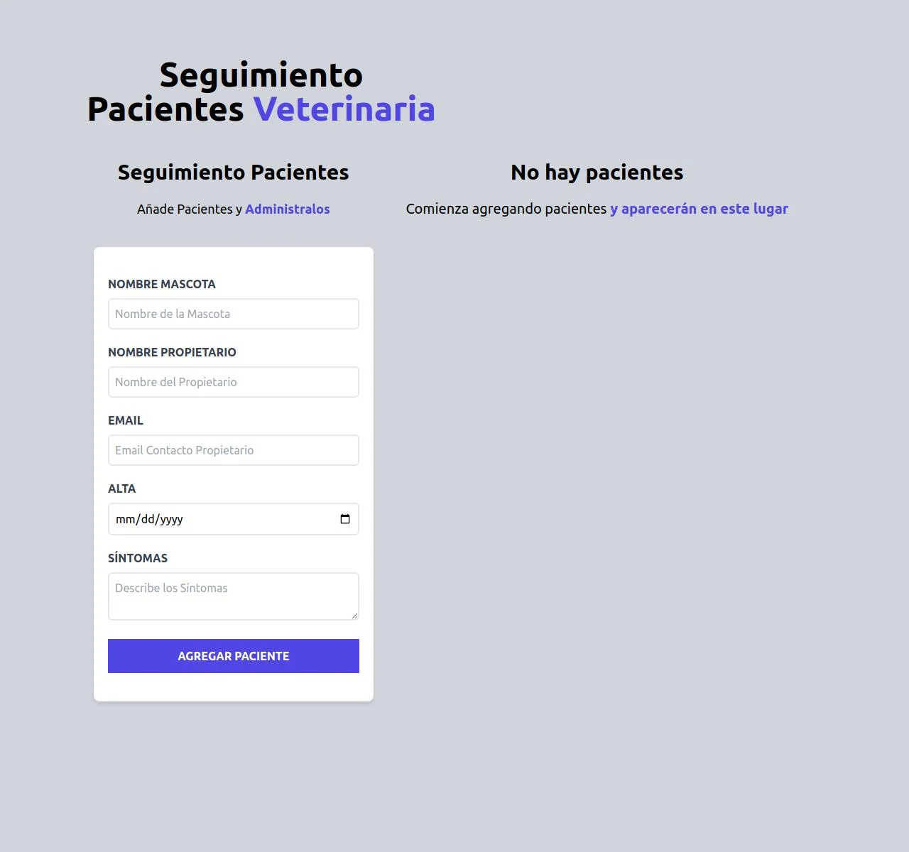 seguimiento de pacientes veterinarios